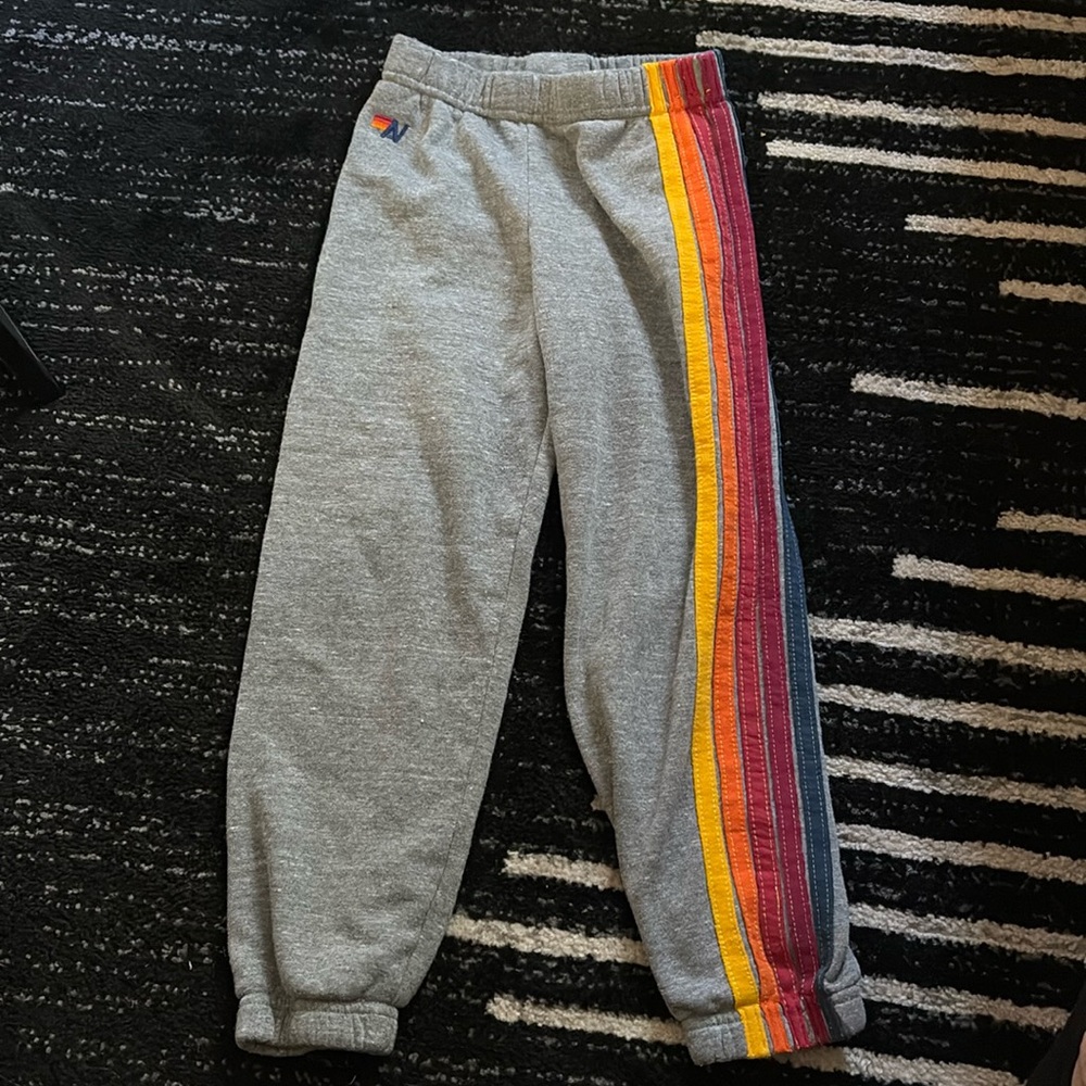 Perfect Condition 5 stripe Aviator Nation Sweatpants